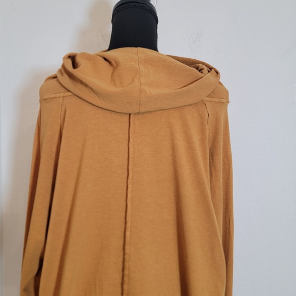 We the Free Large Long Sleeve Mustard Brown Cotton Mockneck Oversize OB1235140 - Picture 6 of 13